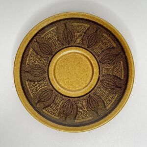 Taylor‎ Smith & Taylor Cannes Atomic Onion Brown SAUCER Plate Vintage Retro MCM
